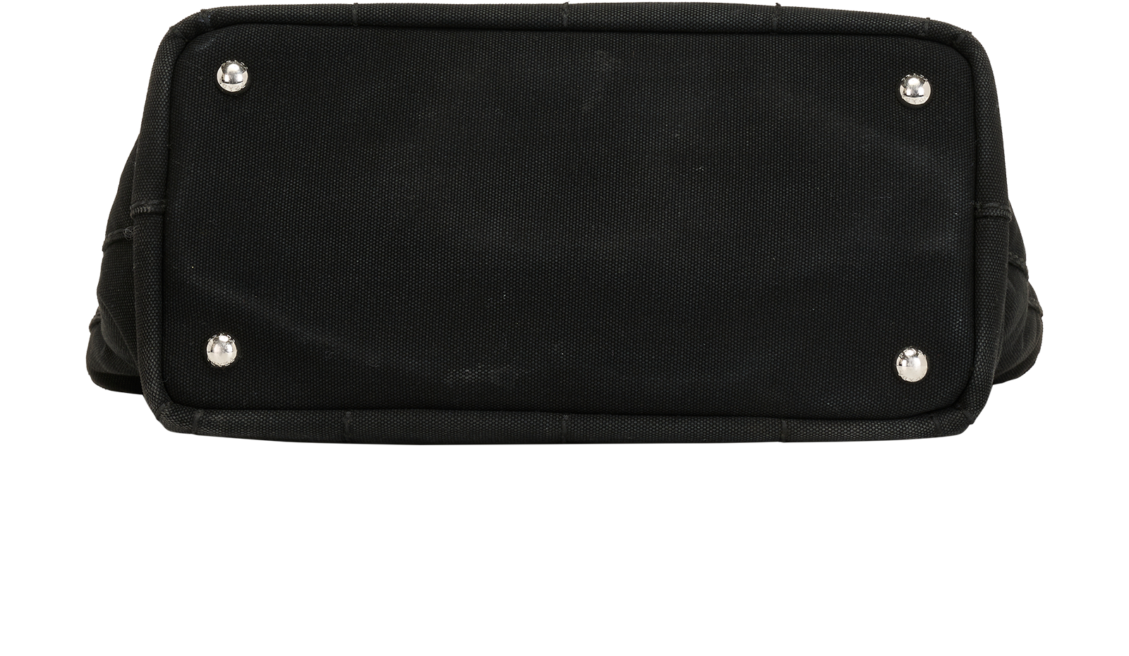 Wooden Handle Logo Print Tote, &pound;495, Handbags, Black, Canvas, Top view